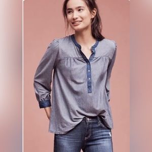 Anthropologie Postmark LisetteChambray Shirt